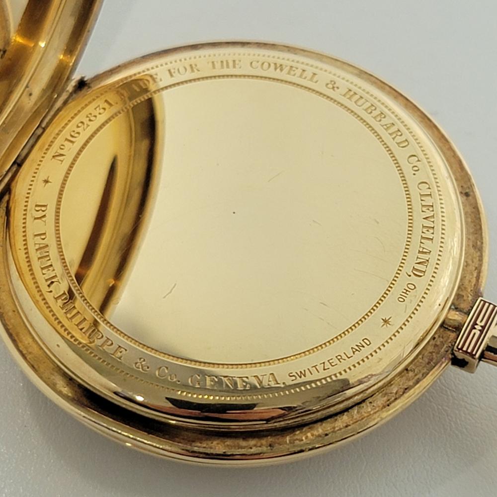Patek Philippe 18k Solid Gold Enamel Pocket Watch 44MM 1920s All Original RA530 6