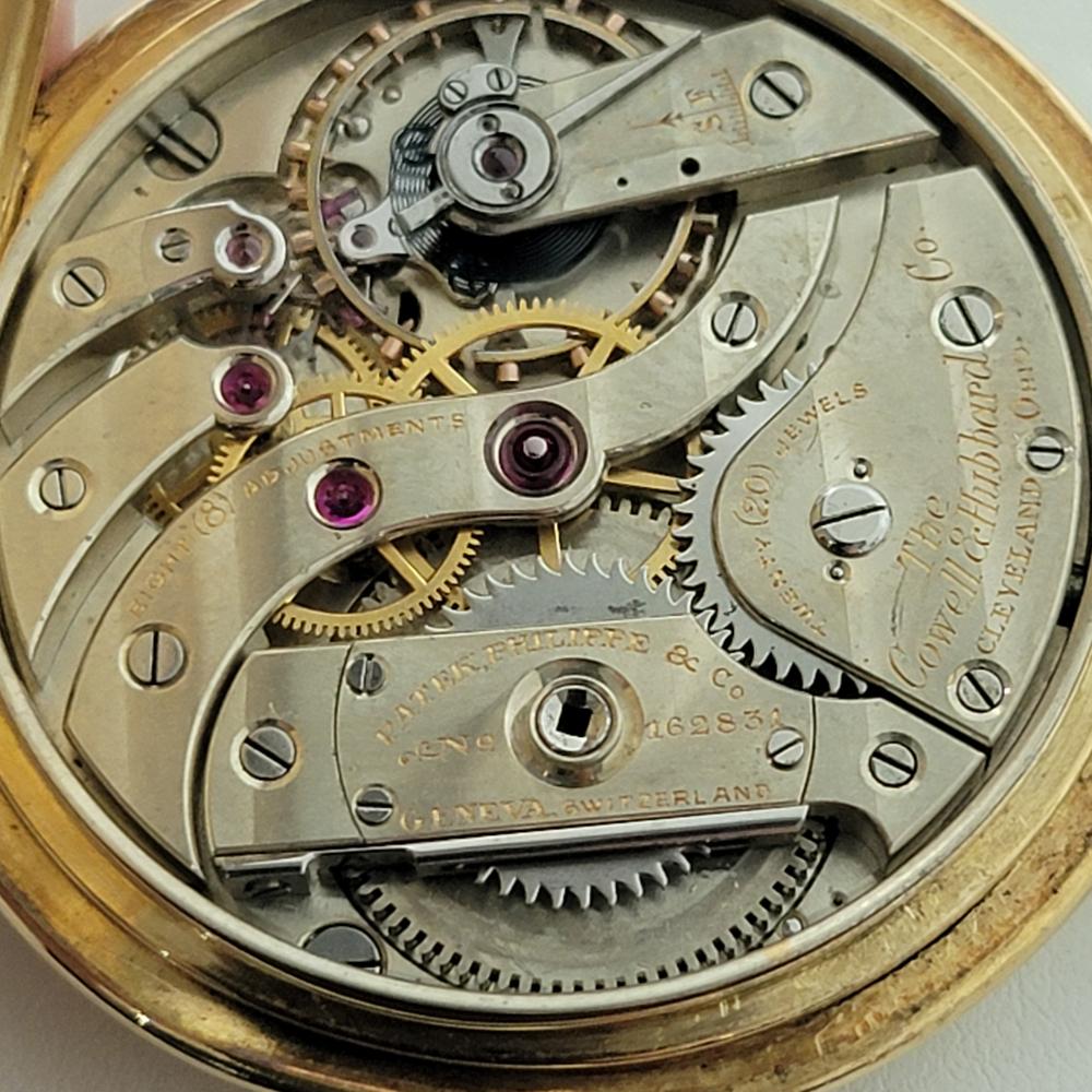 Patek Philippe 18k Solid Gold Enamel Pocket Watch 44MM 1920s All Original RA530 9