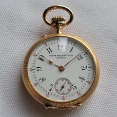 Patek Philippe 18k Solid Gold Open Face Pocket Watch 32mm Circa 1920s RA696