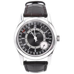 Patek Philippe 18 Karat White Gold Calatrava Automatic Watch Ref. 6000G