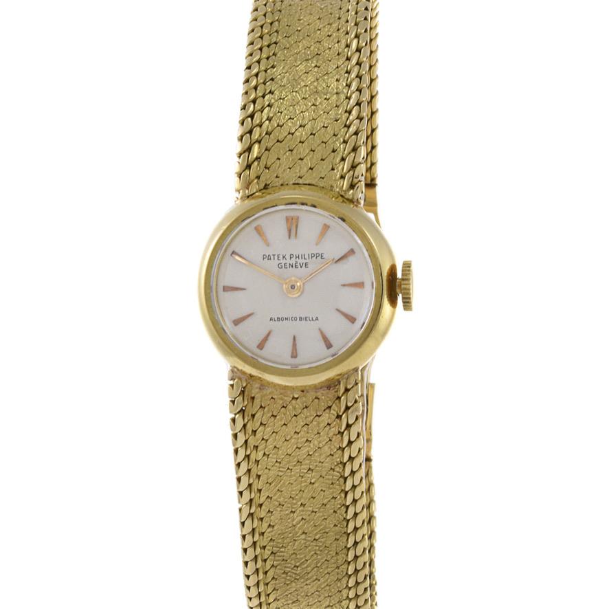 Patek Philippe 18K Yellow Gold Cocktail Watch for Albonico Biella Milan In Good Condition For Sale In New York, NY