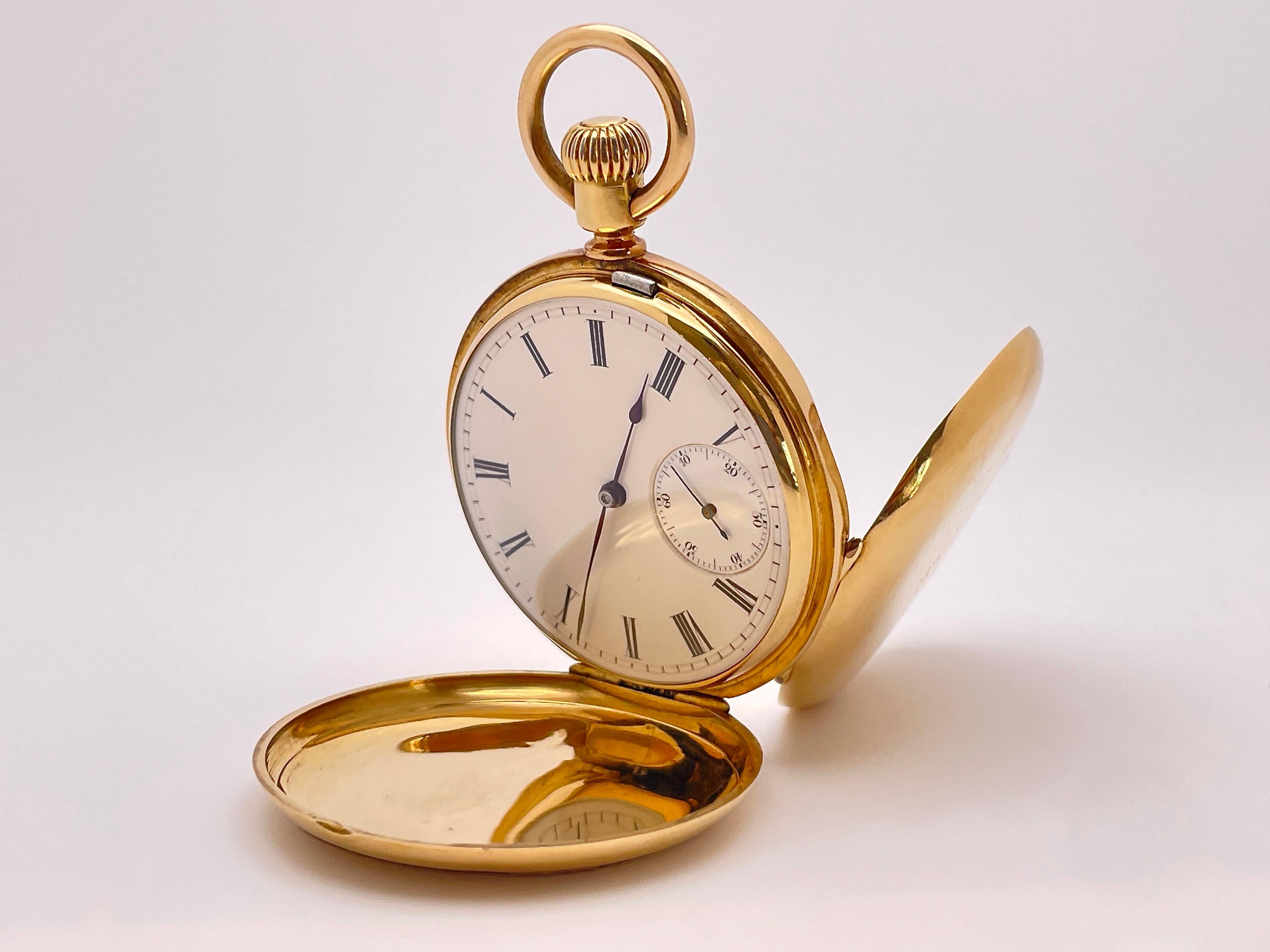 Patek Philippe 18K Yellow Gold Pocket Watch Circa 1878 And Original Certificate For Sale 6