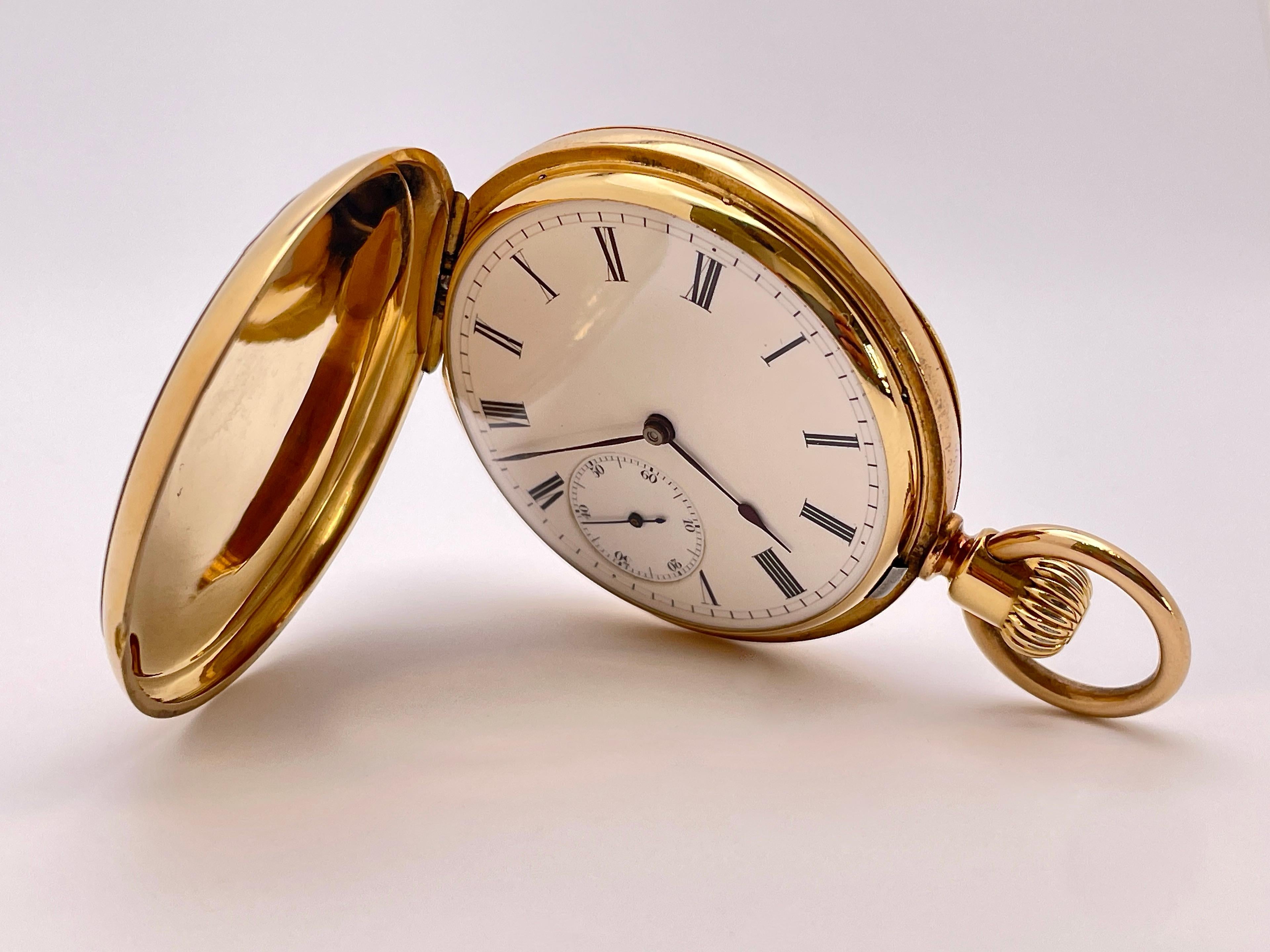 Patek Philippe 18K Yellow Gold Pocket Watch Circa 1878 And Original Certificate In Good Condition For Sale In Westport, CT