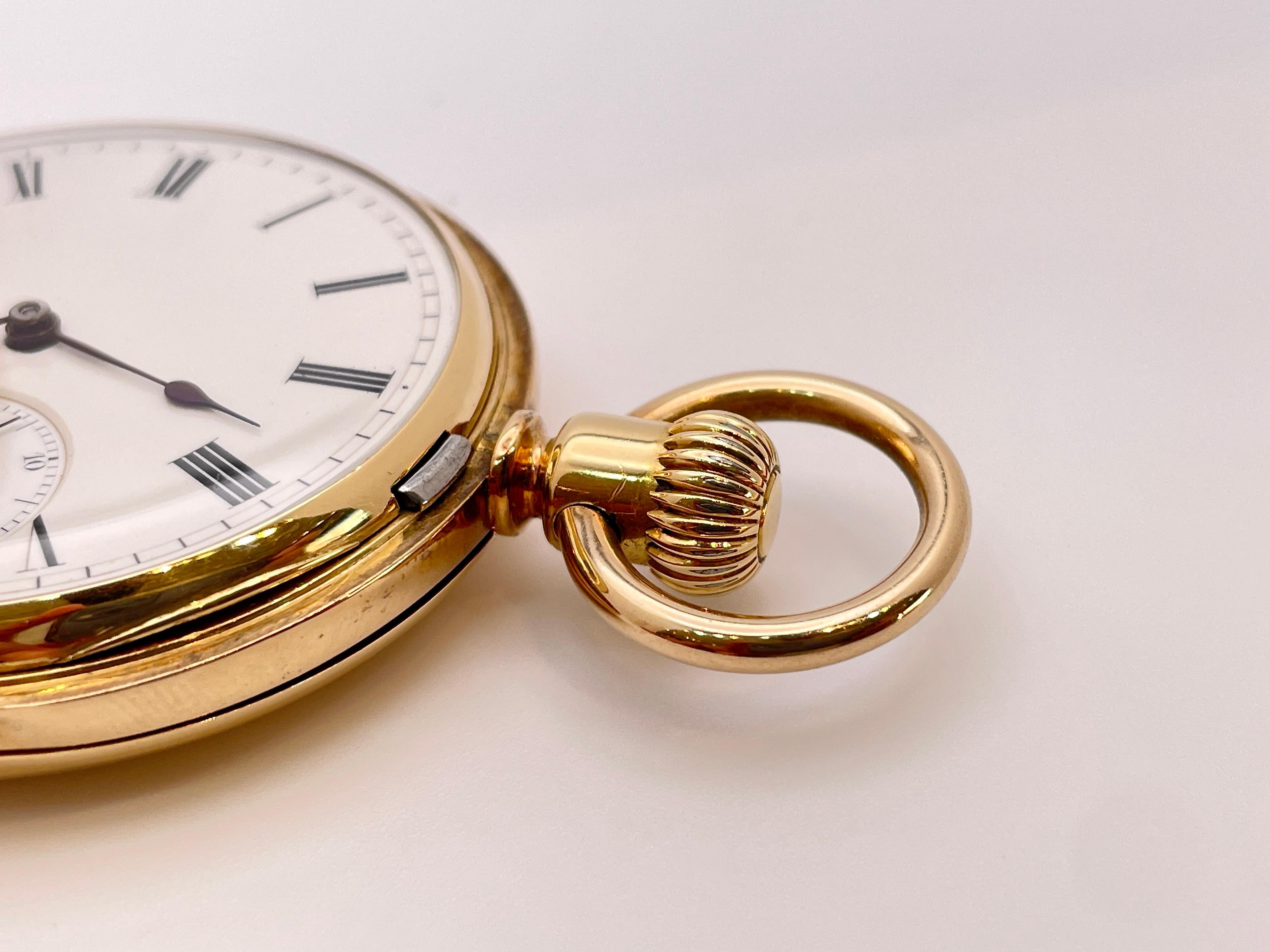 Patek Philippe 18K Yellow Gold Pocket Watch Circa 1878 And Original Certificate For Sale 2