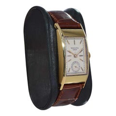 Patek Philippe 18kt. Gold Art Deco Tank Watch with Original Dial and Crystal