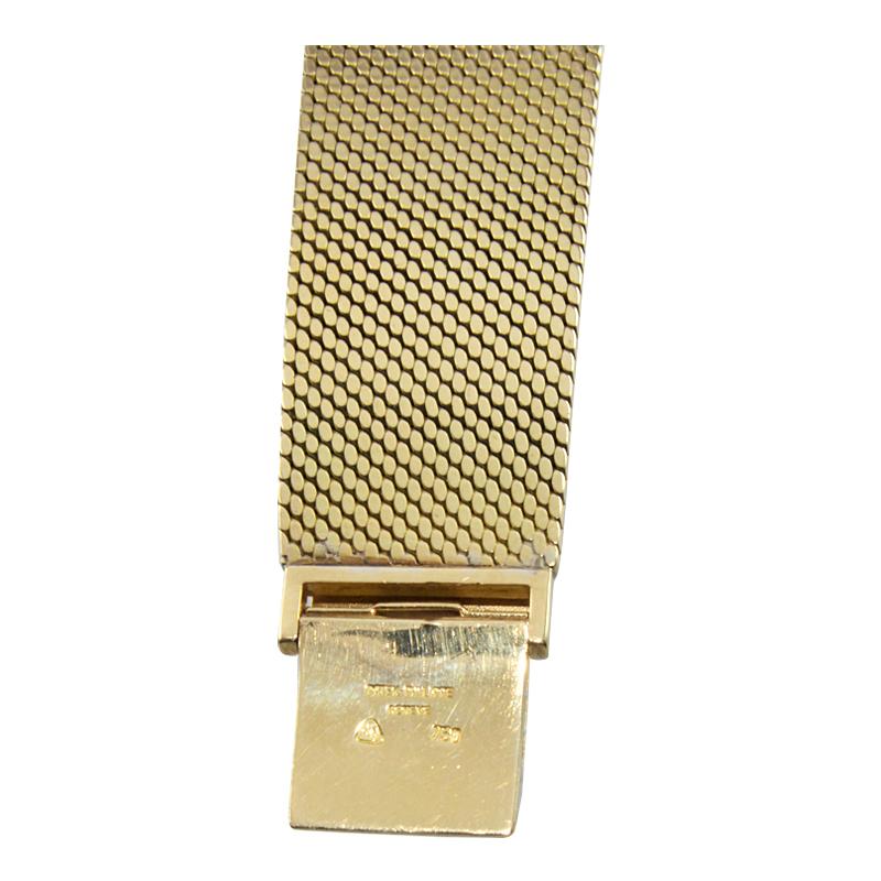 Patek Philippe 18 Karat Gold Automatic Winding Bracelet Dress Watch From 1971 2