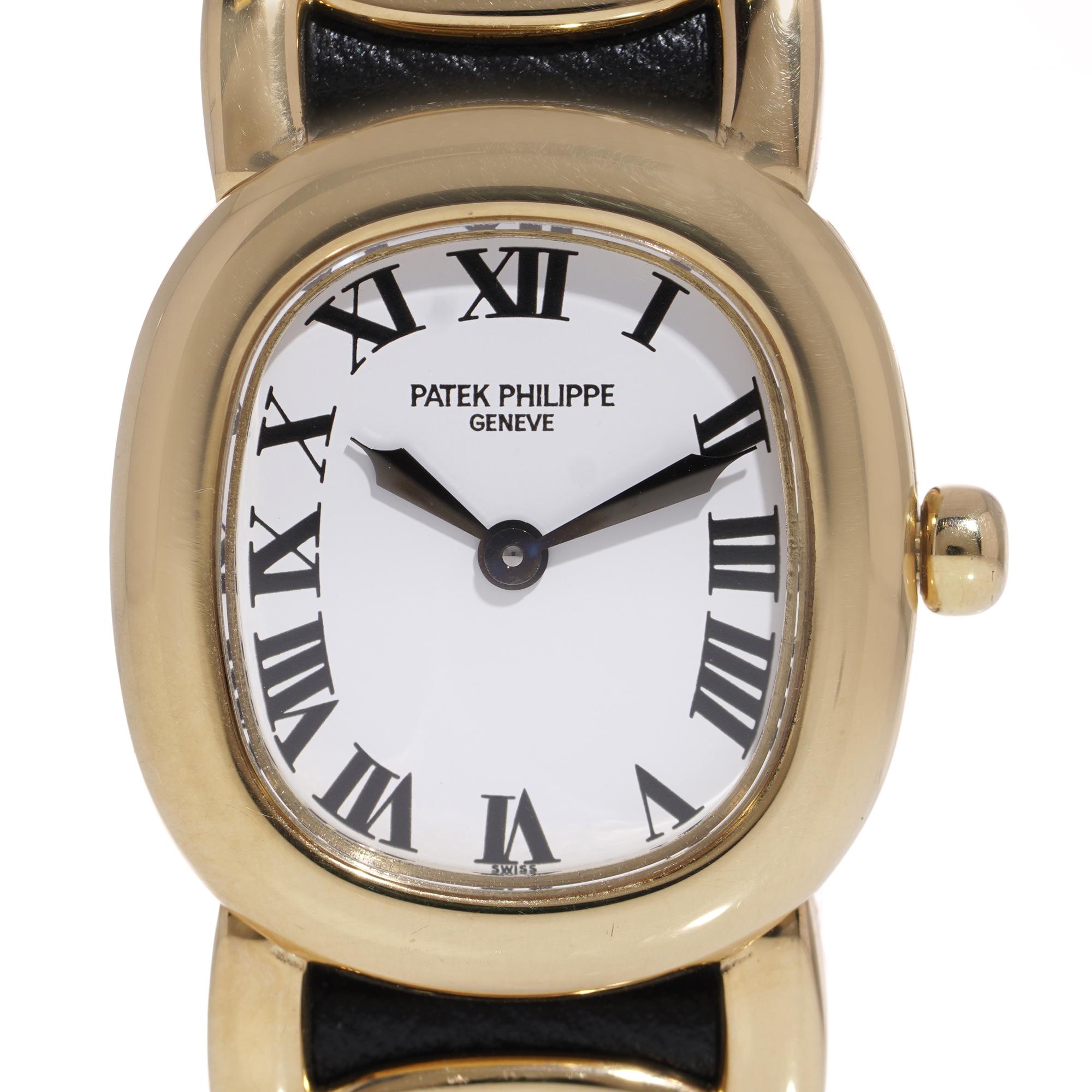Patek Philippe 18kt. yellow gold ladies golden ellipse quartz wristwatch. Ref.4830

Two thousand years ago, Euclid discovered an enduring principle of aesthetic proportion known as the Golden Section. So perfect are the proportions of this design