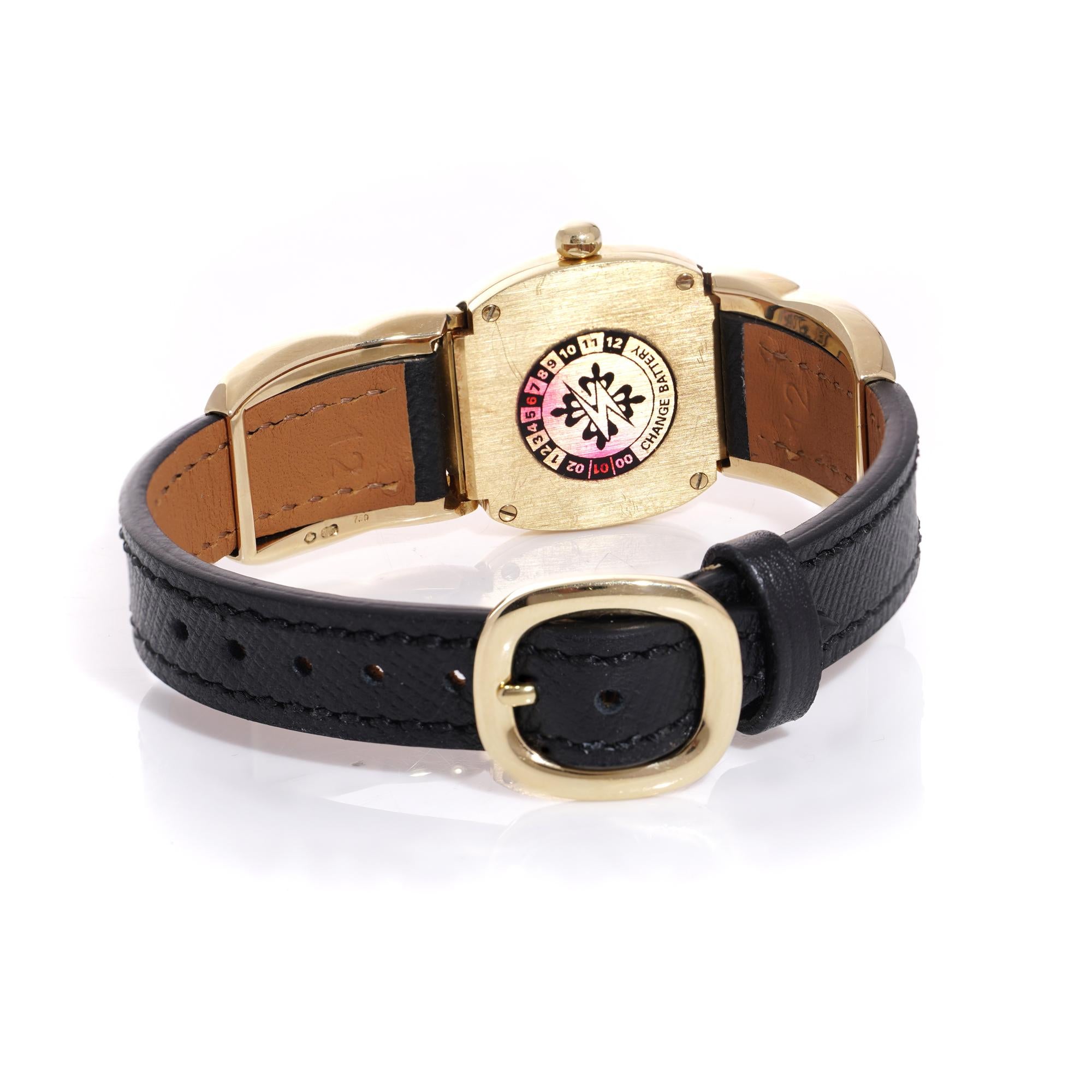 Women's Patek Philippe 18kt. gold ladies golden ellipse quartz wristwatch. Ref.4830 For Sale