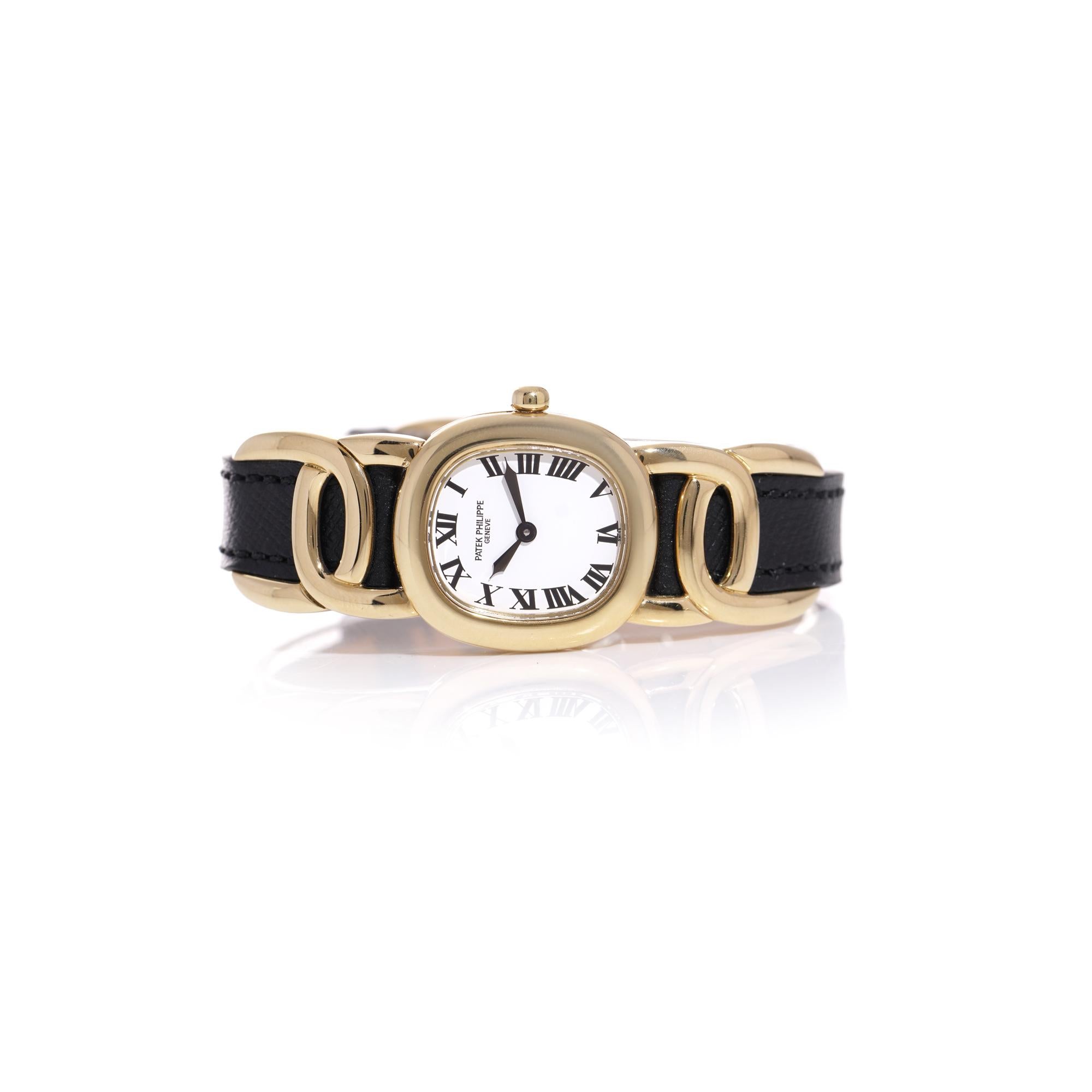 Patek Philippe 18kt. gold ladies golden ellipse quartz wristwatch. Ref.4830 For Sale 4