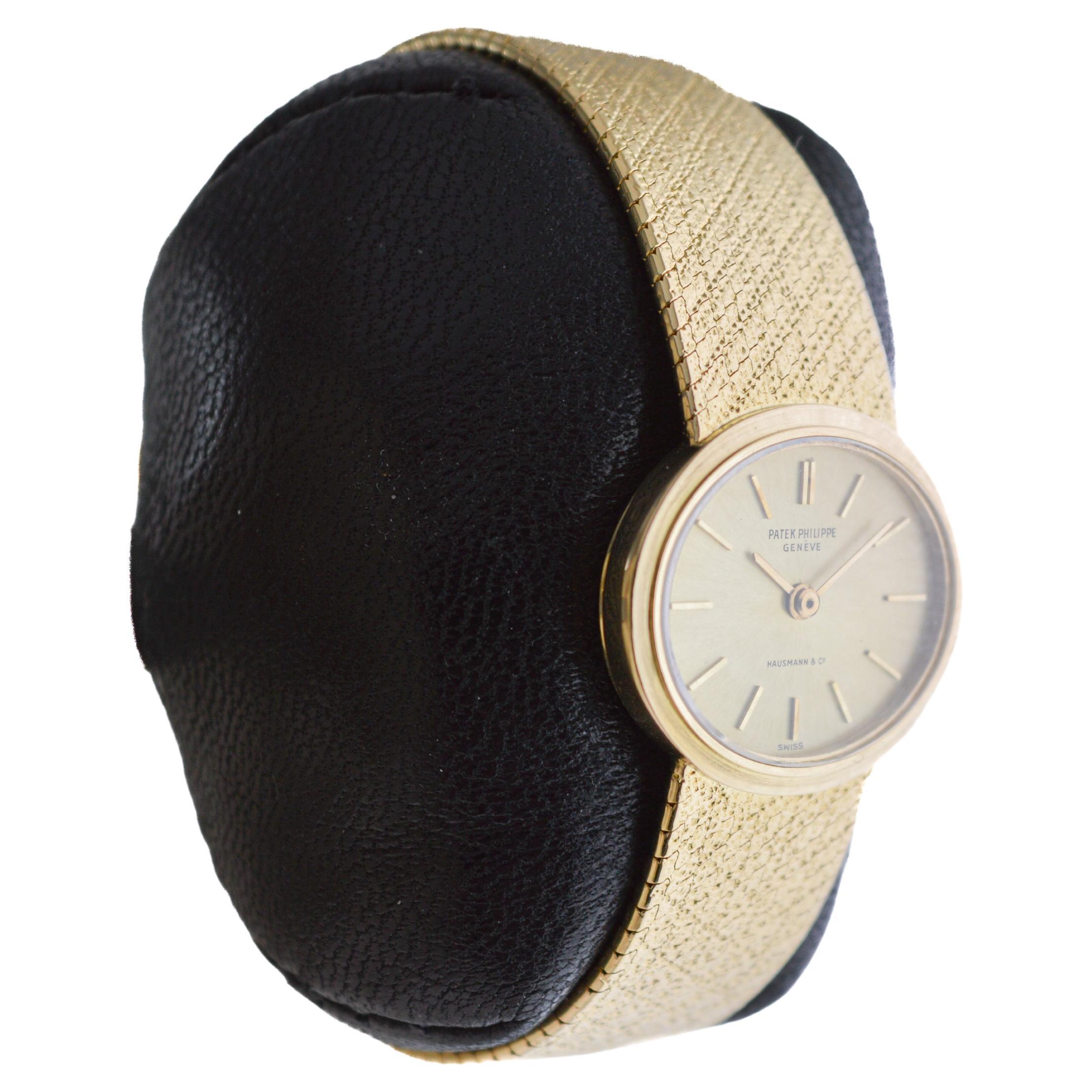 Modern Patek Philippe 18Kt Solid Gold Dress Watch circa 1970's For Sale