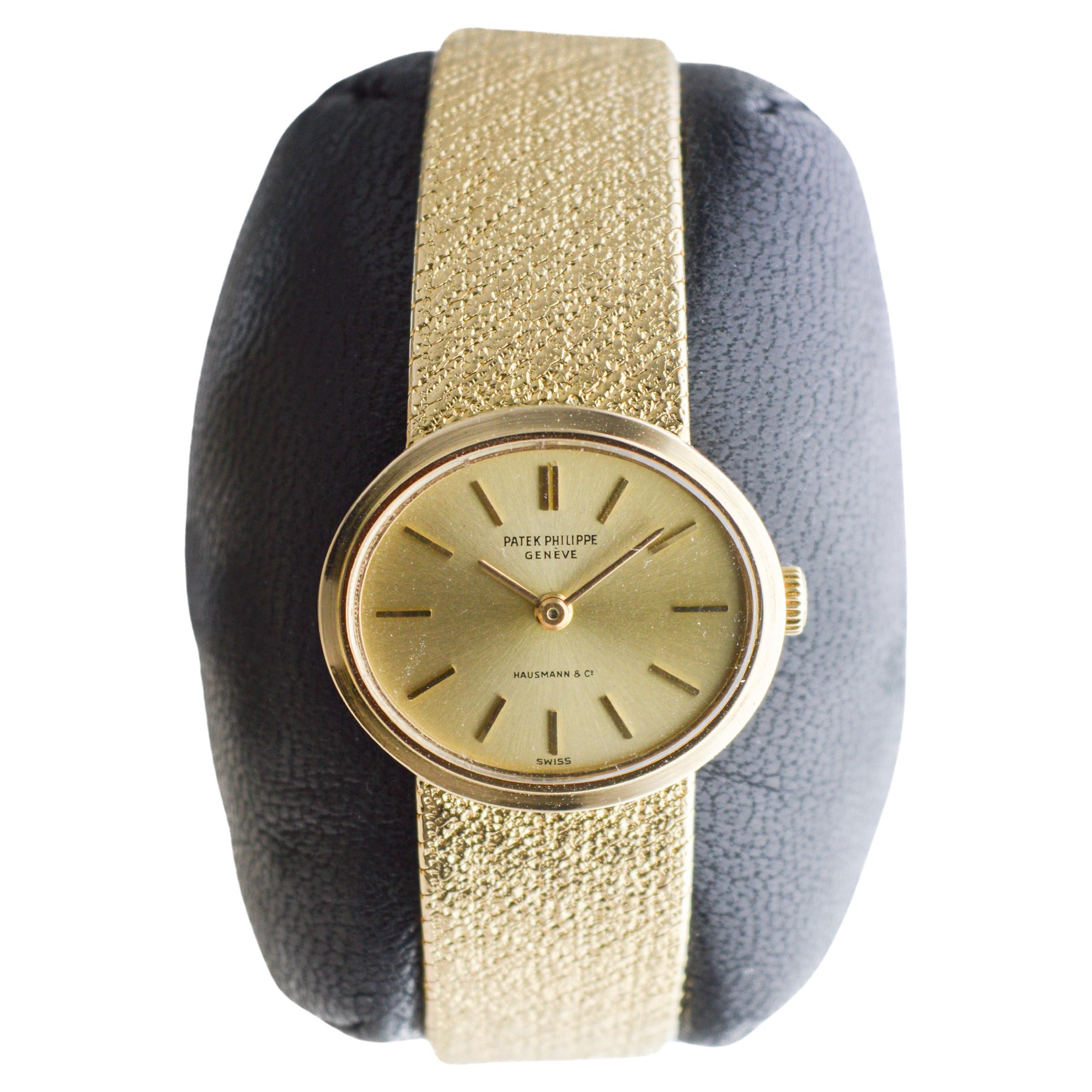 Patek Philippe 18Kt Massiv Gold Dress Watch circa 1970's