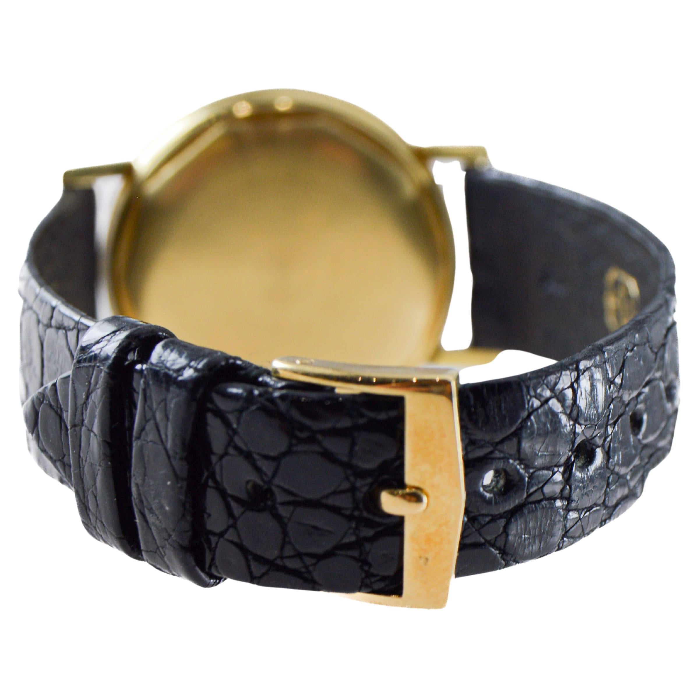 Patek Philippe Orologio da sera in oro massiccio 18Kt con eccezionale quadrante d'oro circa 1960 in vendita 10