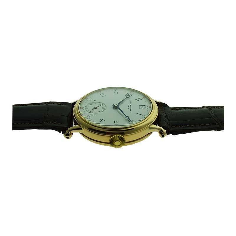 Women's or Men's Patek Philippe 18 Karat Solid Gold Wristwatch, circa 1890s