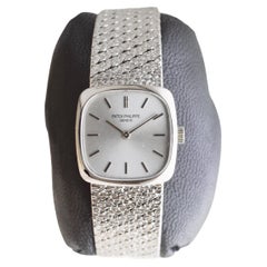 Patek Philippe 18Kt Massiv Weißgold Damen Dress Watch circa 1970's