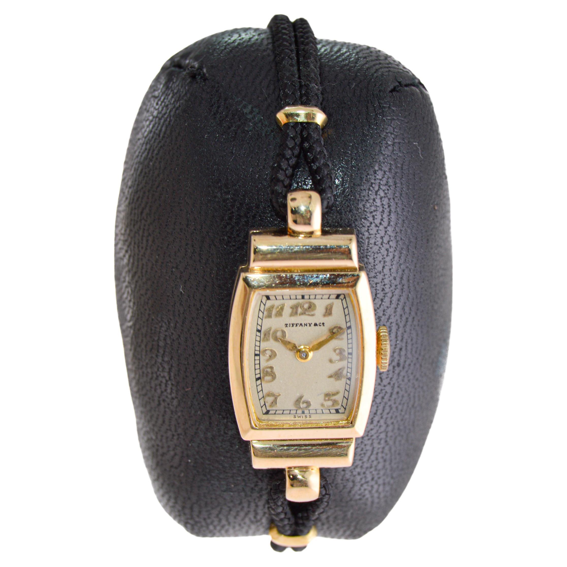 Patek Philippe 18Kt. Massives Gelbgold Art Deco Dress Watch 1920er Jahre (Art déco) im Angebot