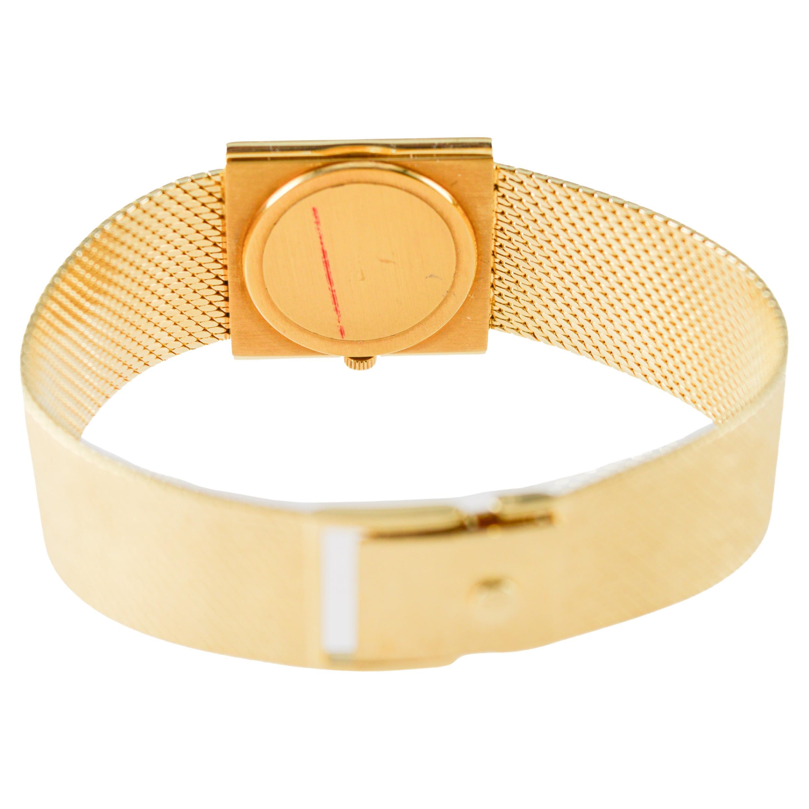 Patek Philippe 18Kt Solid Yellow Gold Dress Watch circa 1980's For Sale 5