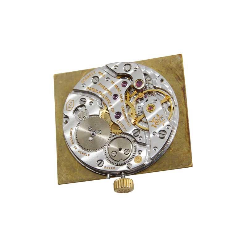 Patek Philippe 18 Karat Solid Yellow Gold with Original Bracelet and Dial, 1980s 3