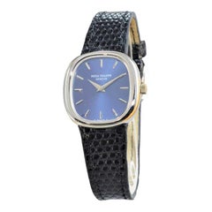 Patek Philippe 18 Karat White Gold Ladies Dress Strap Watch