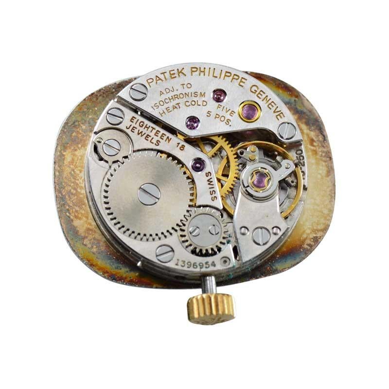 Patek Philippe 18 Karat Gold Bracelet Watch with Original Dial, circa 1970s 7