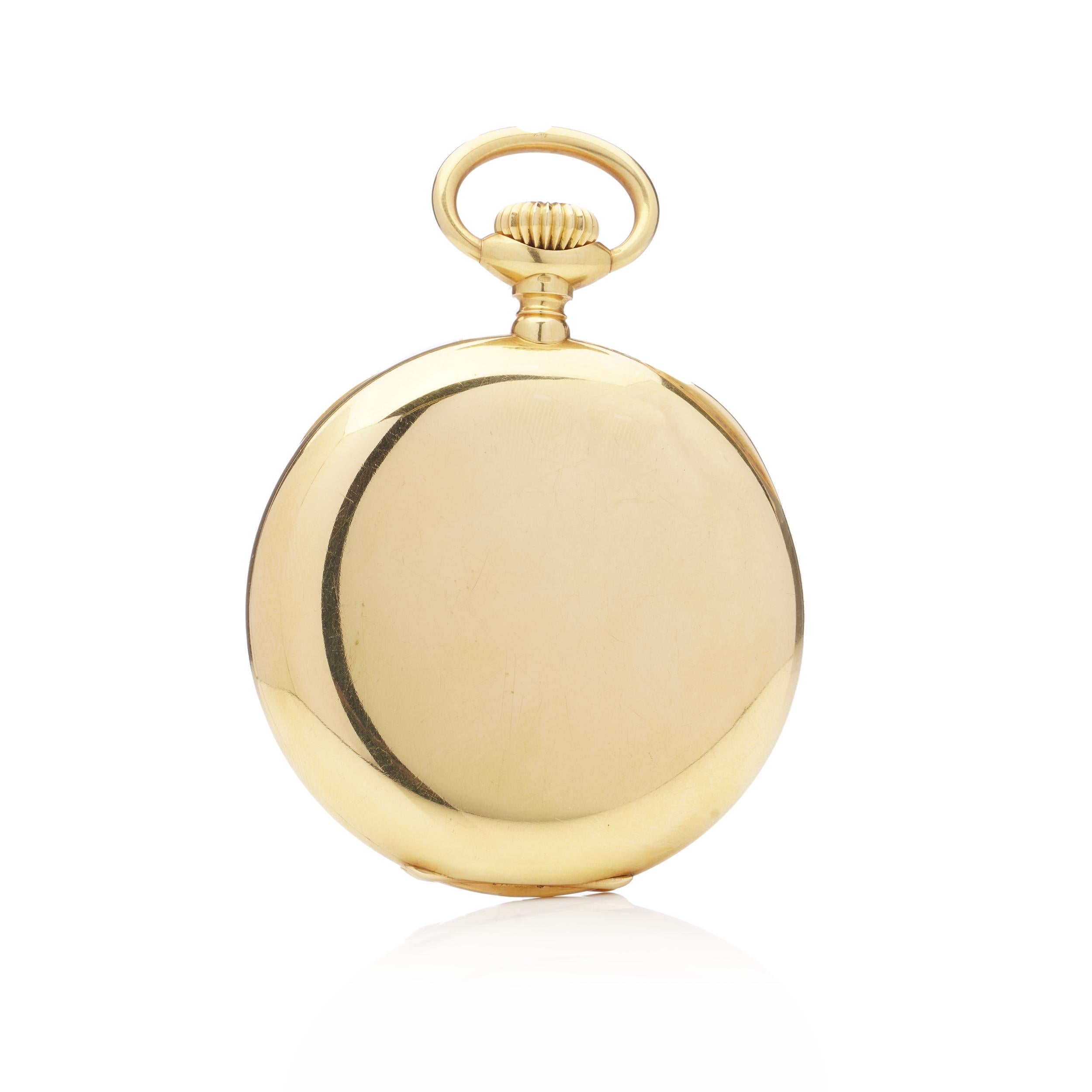 Patek Philippe 18kt. yellow gold Gondolo open-face pocket watch In Good Condition For Sale In Braintree, GB