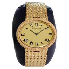 Patek Philippe 18Kt. Yellow Gold Ladies Dress Style Bracelet Watch from 1980's