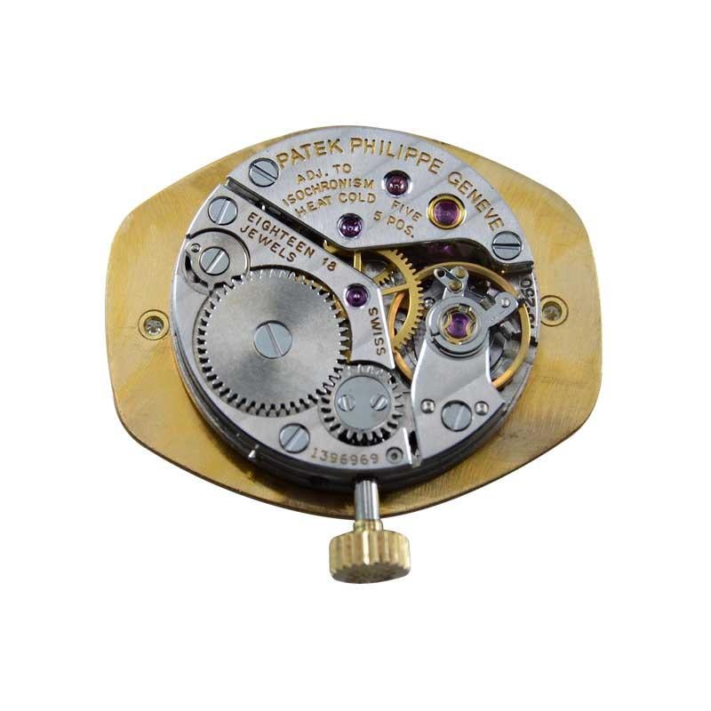 Patek Philippe 18 Karat Yellow Gold Ladies Watch with Original Bracelet 7