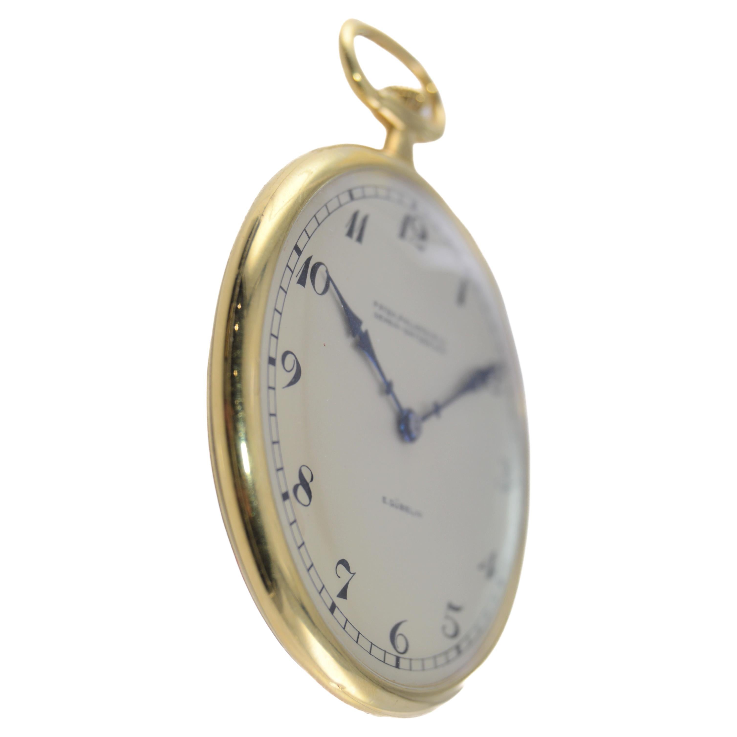 Patek Philippe 18 Kt Yellow Gold Ultra Thin Pocket Watch, Worlds