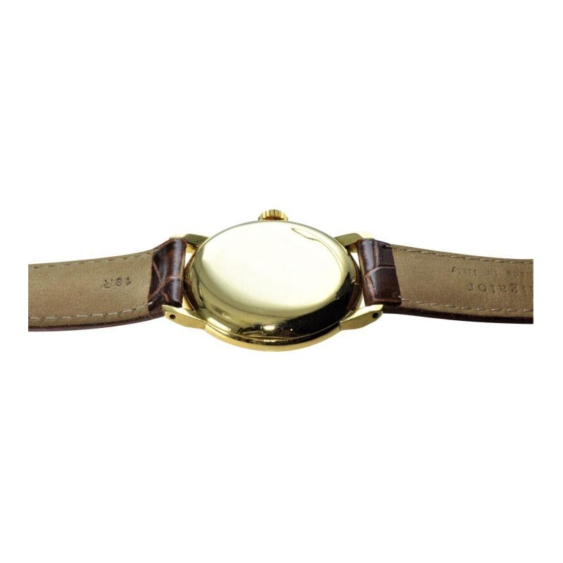 Patek Philippe 18 Karat Gold Watch with a Custom Case and Archival Document 3