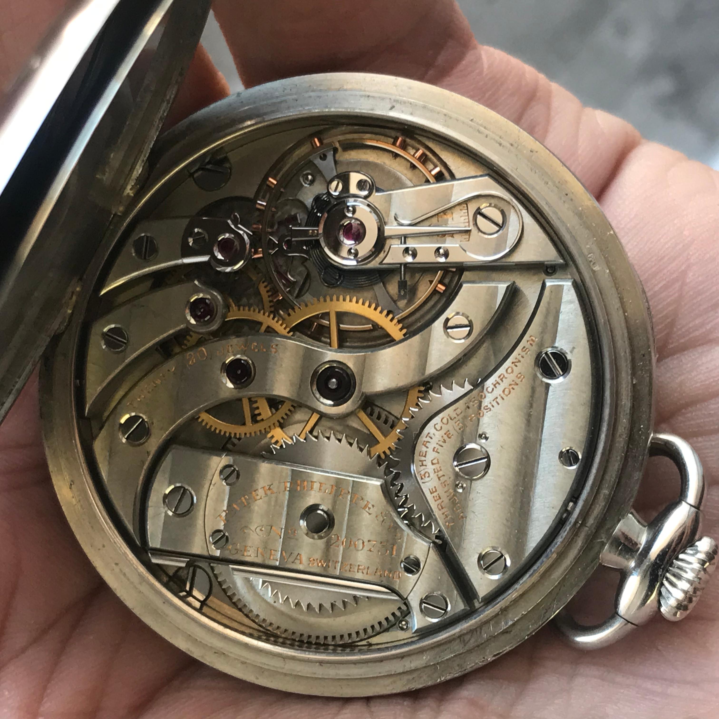A Very Clean 6x Signed Patek Philippe & Co Solid 18k Gold Pocket Watch
Very High Grade 18 Jewel Nickel Movement Is Fully Signed 
Cased In Its Original, Signed & Serialized Factory Case,
Complete With Original Box And Papers, Along With Small Leather