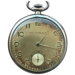 Patek Philippe 1933 Gents 18 Karat Gold Pocket Watch, Signed with Box and Papers