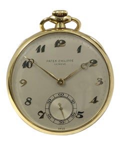 Patek Philippe 1950 Yellow Gold Pocket watch and Original Box