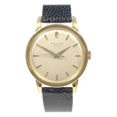 Patek Philippe 1950s Ref 2481 Yellow Gold oversize Manual wind Wristwatch