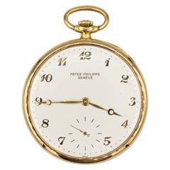 Patek Philippe 1950s Yellow 18K Gold Open Face Pocket Watch
