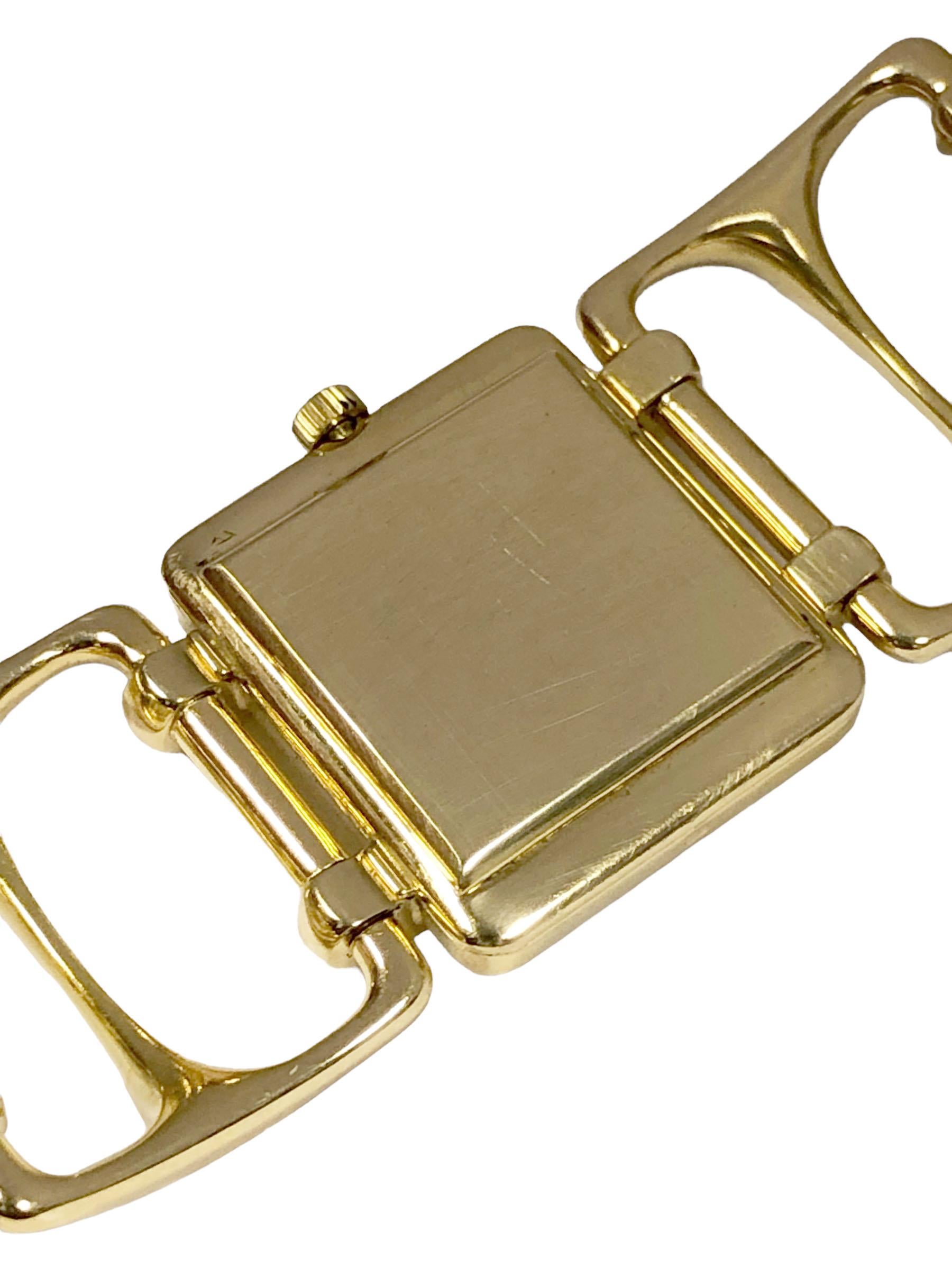 Patek Philippe 1970er Ref 4237 Mechanische Armbanduhr mit Goldarmband  (Modernistisch) im Angebot