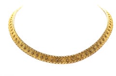 Patek Philippe 1980s 18 Karat Gold Textured Necklace