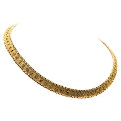 Patek Philippe 1980s 18 Karat Gold Textured Necklace