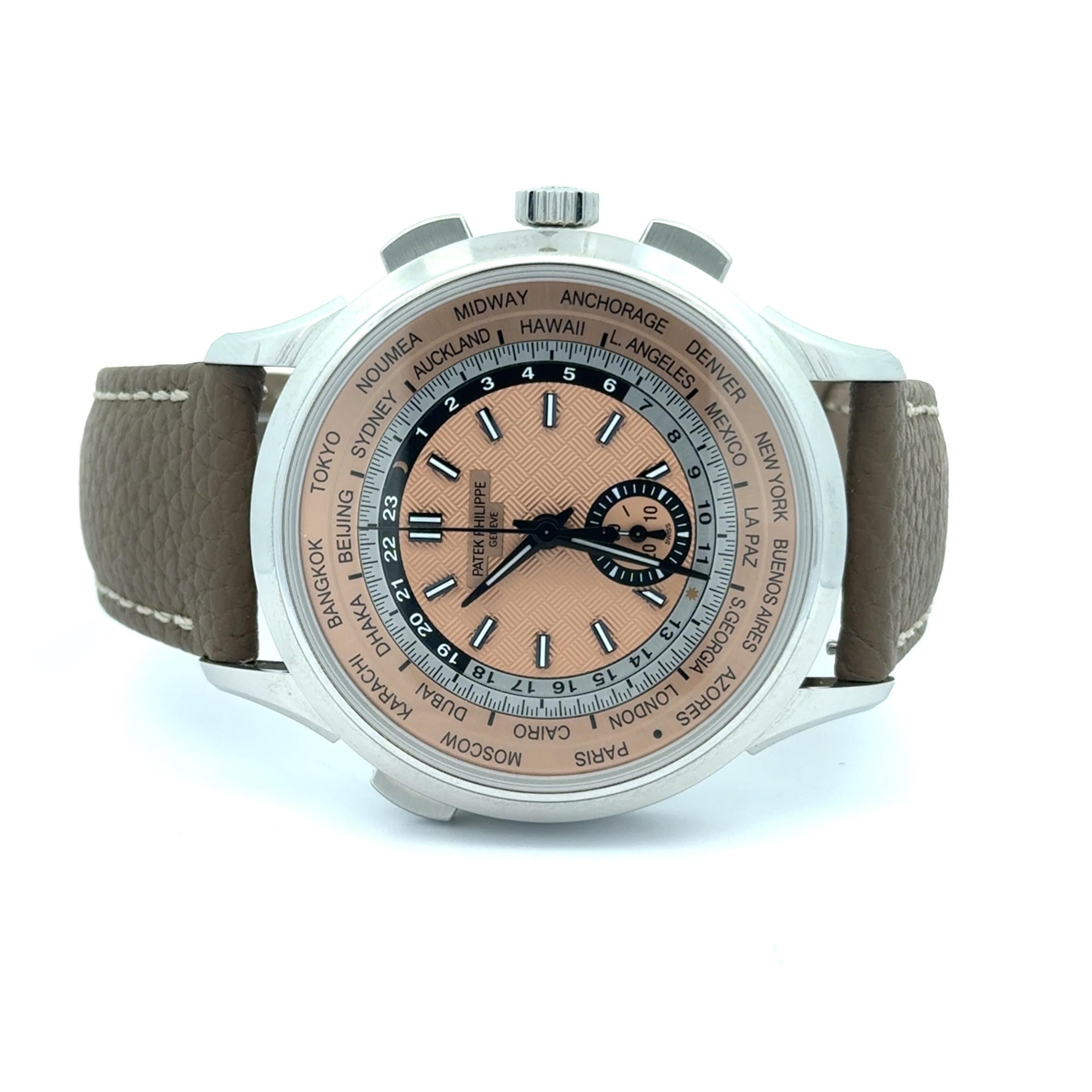 Patek Philippe 2023 Weltzeit Komplikationen 5935A-001 Uhr w / Papiere im Angebot 4