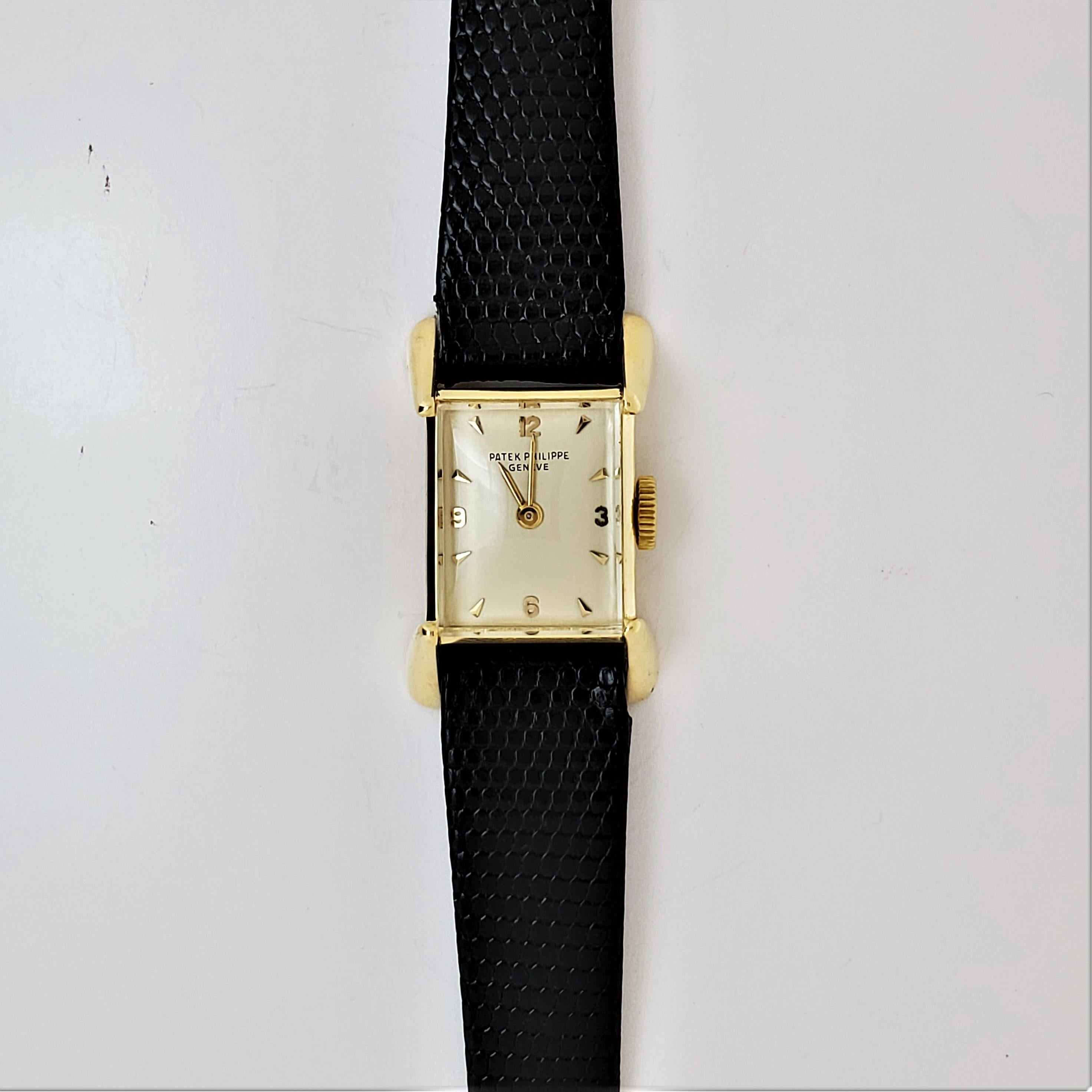 Retro Patek Philippe 2279J Ladies Vintage Rectangular Watch Circa 1954
