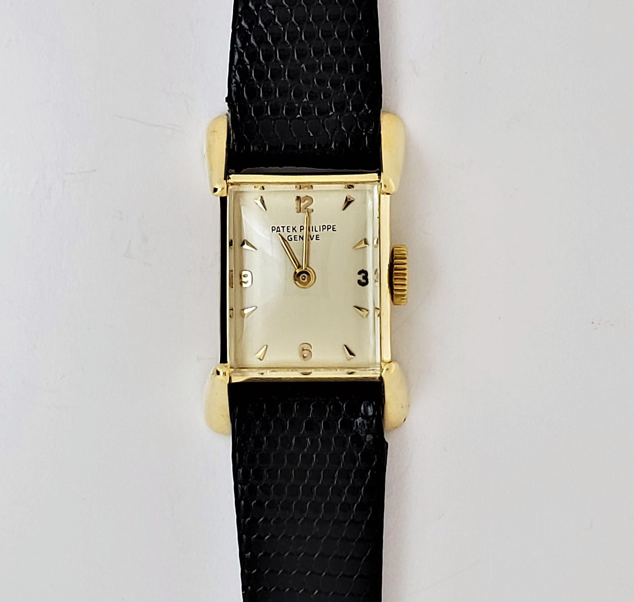 Women's Patek Philippe 2279J Ladies Vintage Rectangular Watch Circa 1954