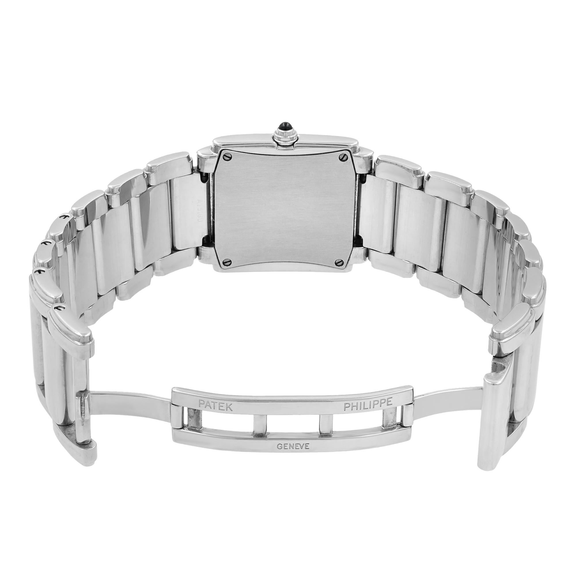 Patek Philippe 24 Diamond Steel Quartz Ladies Watch 4910-10A-011 2