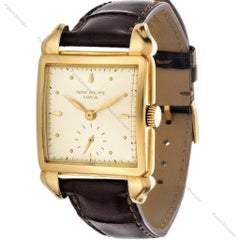 Patek Philippe 2424J Jumbo Square "Flame" Lugs Watch