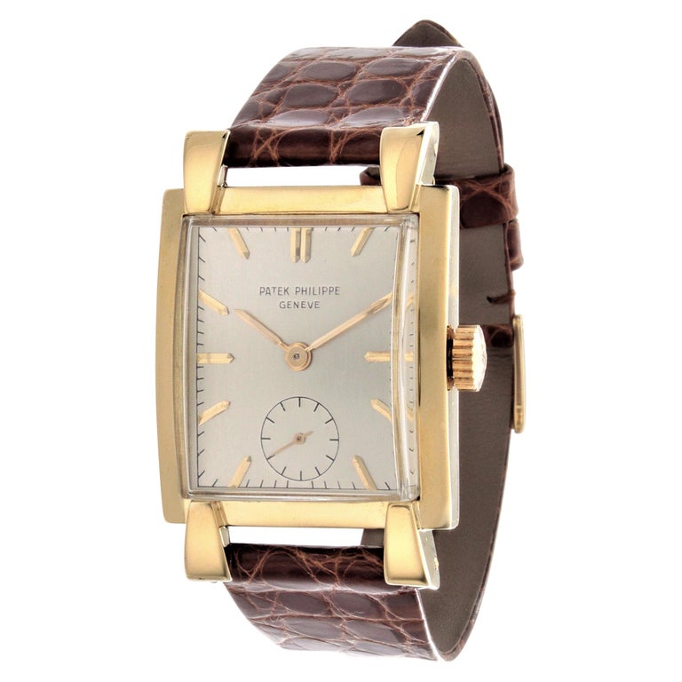 Patek Philippe 2427J Vintage Rectangular Watch For Sale at 1stdibs