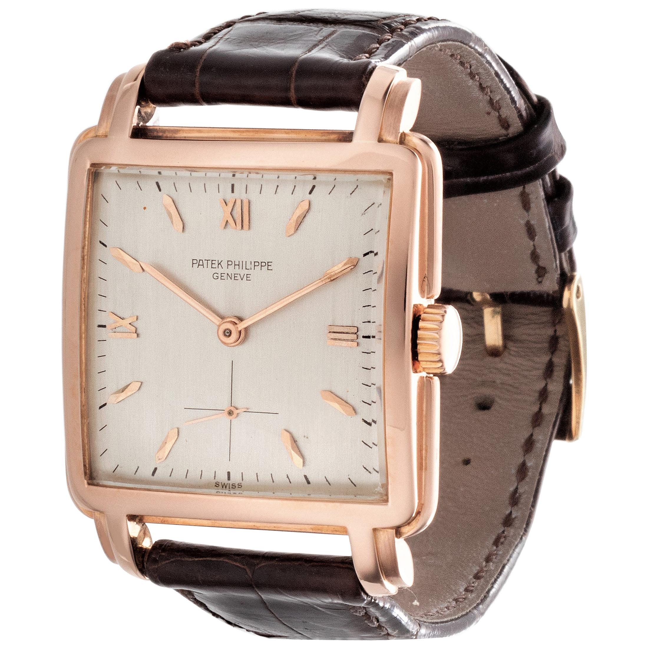 Patek Philippe 2436R Extra Large Vintage Square with Large Fancy Lugs circa 1946