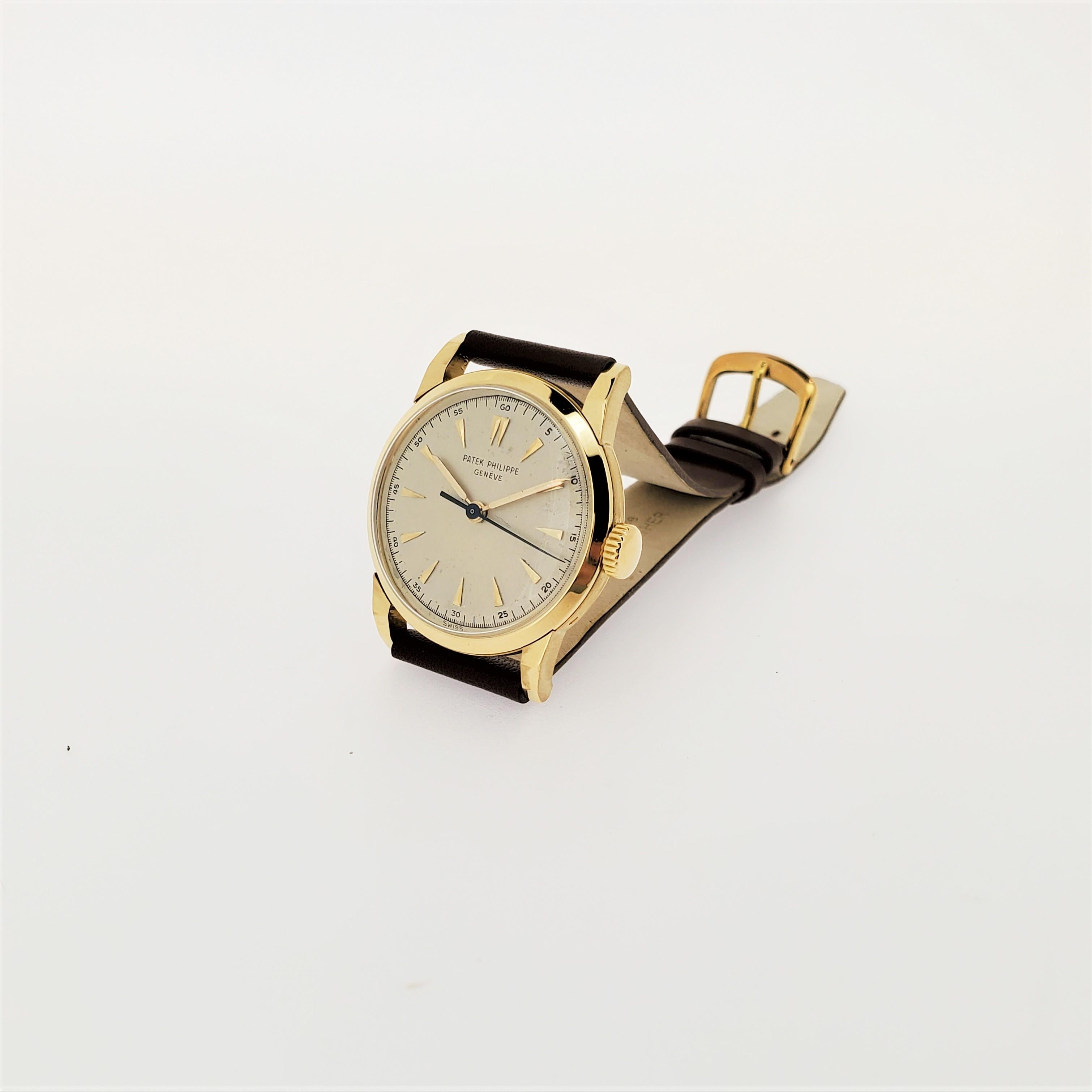 Patek Philippe 2460J Vintage Calatrava Watch with Faceted Bold Lugs, Circa 1951 4