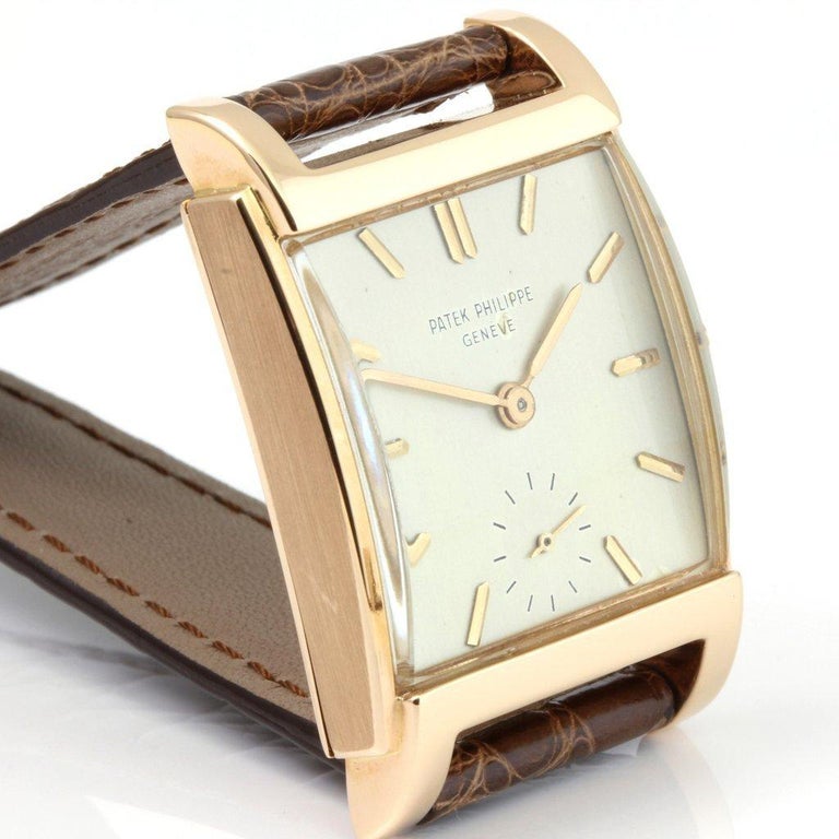 Patek Philippe 2476R Vintage Rose Gold Rectangular Watch, circa 1951 ...