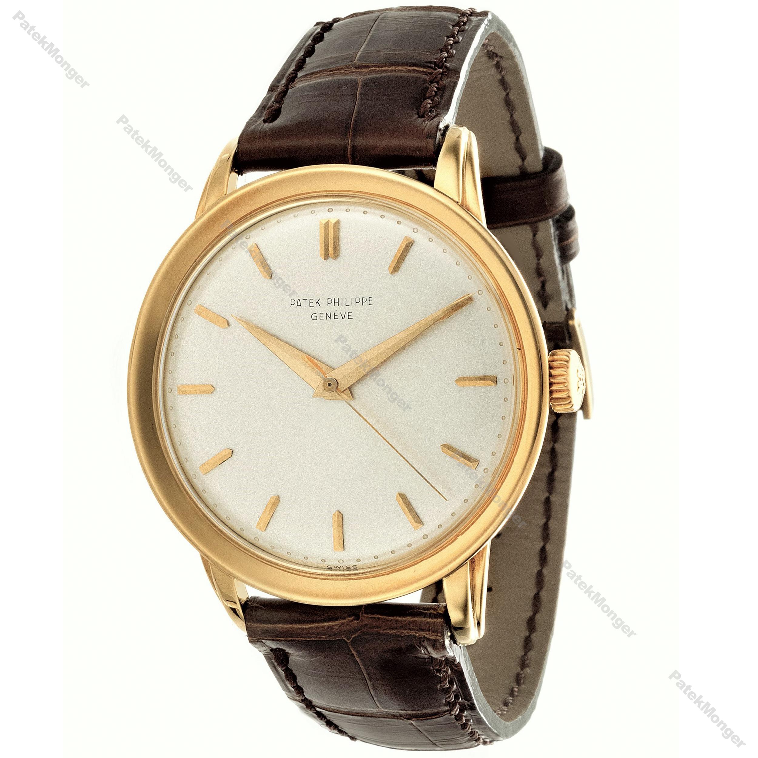 Patek Philippe 2481J Jumbo 37mm Calatrava Watch Circa 1956 In Excellent Condition In Santa Monica, CA