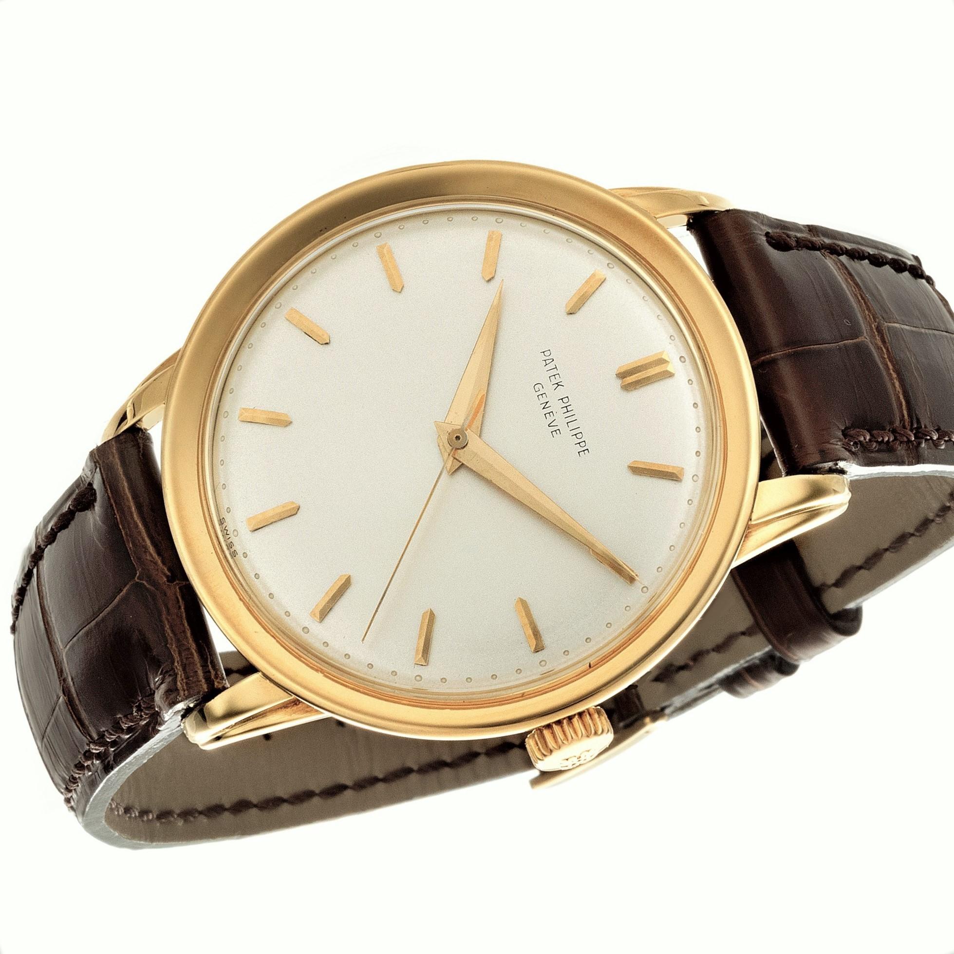 Patek Philippe 2481J Jumbo 37mm Calatrava Watch Circa 1956 7