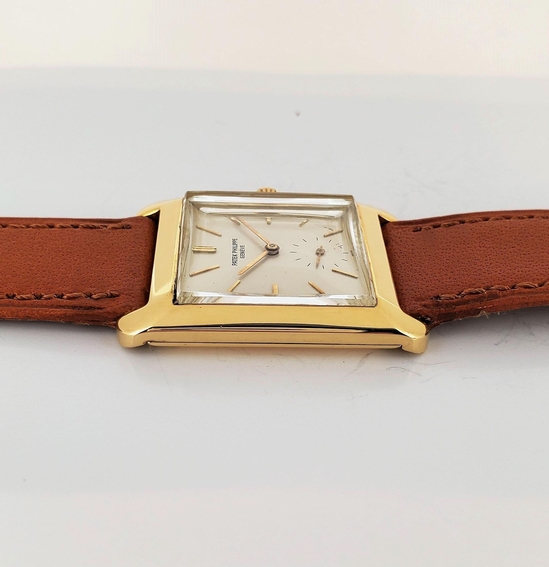 Uhr mit Handaufzug von Patek Philippe, 2488J im Zustand „Hervorragend“ im Angebot in Santa Monica, CA