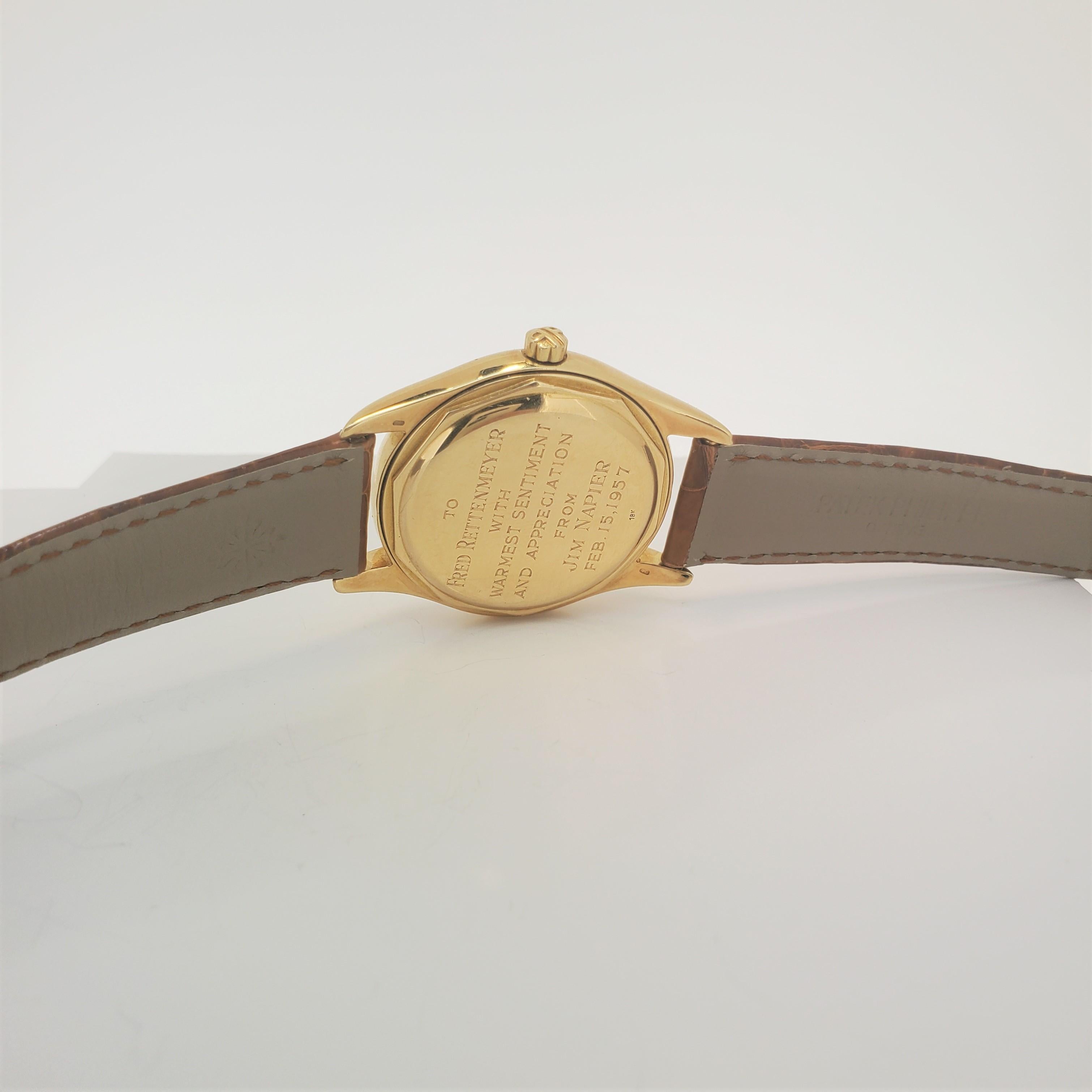 Patek Philippe 2526J 1st Automatic Calatrava Watch circa 1956 