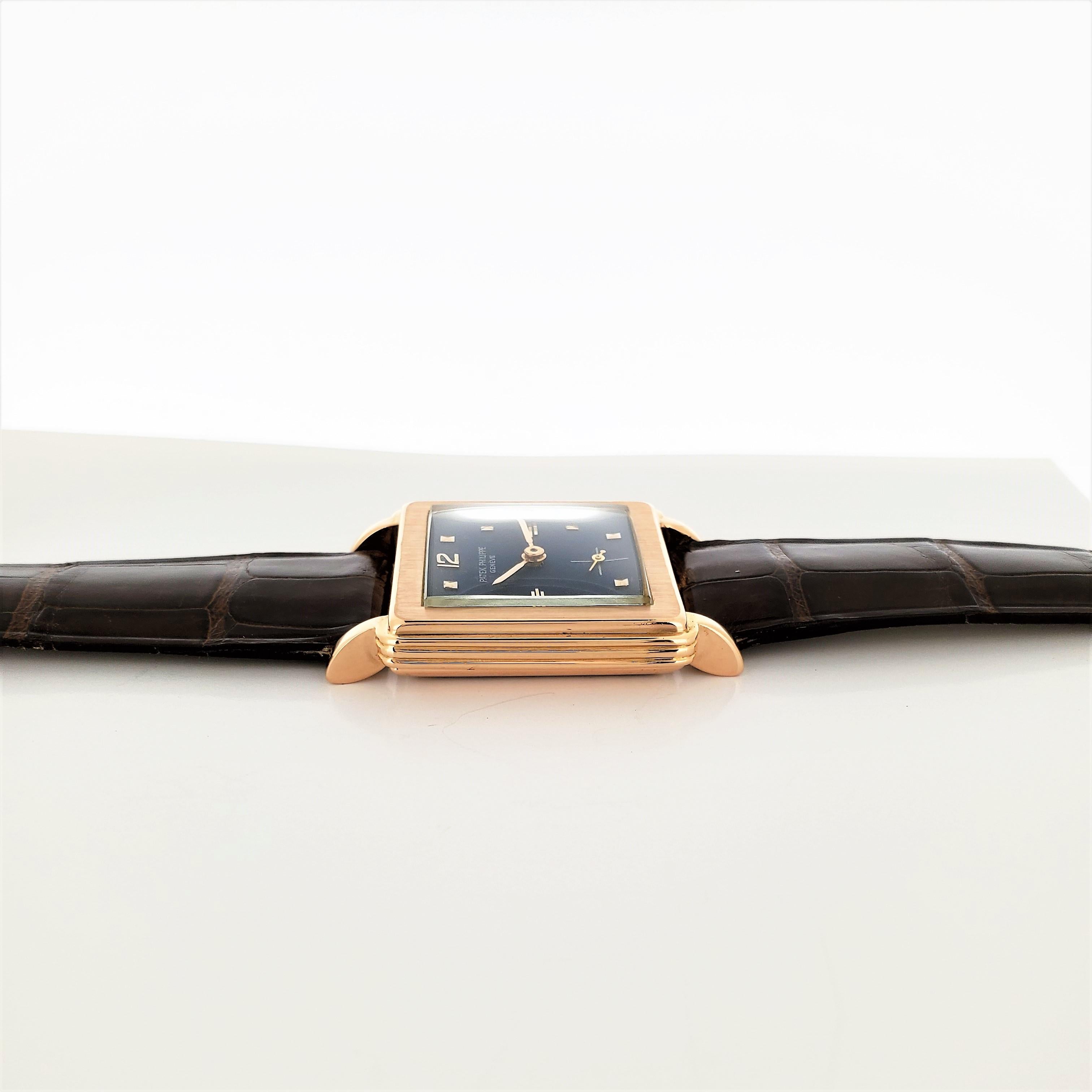 Patek Philippe 2529R Vintage Rose Gold Bracelet Watch, circa 1953 4